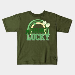 St Patricks Day Feeling Lucky Kids T-Shirt